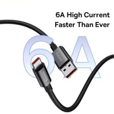 Кабель Baseus USB-Type-C100W 2m (P10320102114-02) чорний