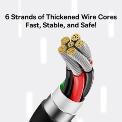 Кабель Baseus USB-Type-C100W 2m (P10320102114-02) чорний