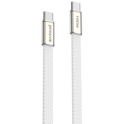 Кабель Proove AirLine Type-C to Type-C 60W (1m) white