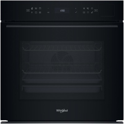 Духова шафа Whirlpool електрична, 73л, A+, дисплей, конвекція, піроліз, телескопічні напрямні, чорний