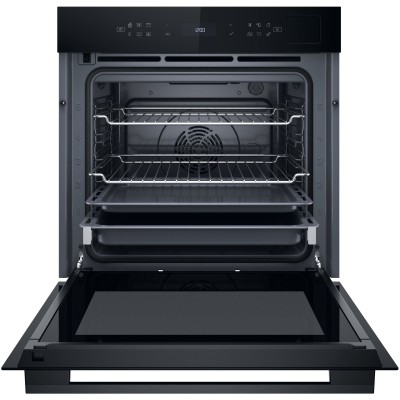 Духова шафа Whirlpool електрична, 73л, A+, дисплей, конвекція, піроліз, телескопічні напрямні, чорний