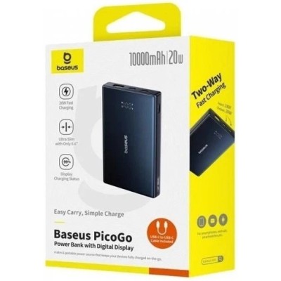 Зовн_АКБ Baseus PicoGo 10000mAh 20W (P10076801123-00) чорний
