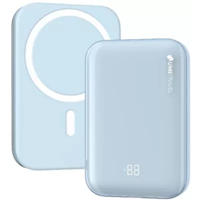 Зовн_АКБ UMETRAVEL M9X Magnetic&Wireless 10000mAh USB-C PD20W Wireless 15W блакитний