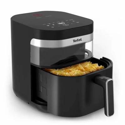 Мультипіч Tefal Easy Fry Infrared, 1850Вт, чаша-7л, сенсорне керув., 8 програм, з віконцем, пластик, чорний