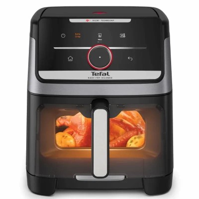 Мультипіч Tefal Easy Fry Silence XXL Smart Vision, 1800Вт, чаша-7л, сенсорне керув., 55 програм, з віконцем, пластик, нерж. стал