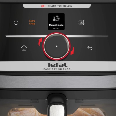 Мультипіч Tefal Easy Fry Silence XXL Smart Vision, 1800Вт, чаша-7л, сенсорне керув., 55 програм, з віконцем, пластик, нерж. стал