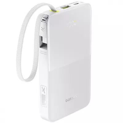 Портативна Батарея Baseus 10000mAh 22.5W EnerFill Bipow2 Pro (E0027601) White