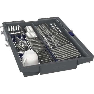 Посудомийна машина Siemens вбудована, 10компл., A+, 45см, дисплей, 3й кошик, Zeolith, білий