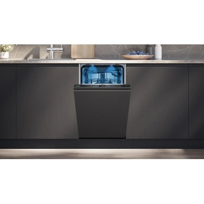 Посудомийна машина Siemens вбудована, 10компл., A+, 45см, дисплей, 3й кошик, Zeolith, білий