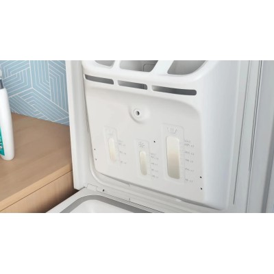 Пральна машина Indesit вертикальна, 5кг, 1000, C, 60см, дисплей, білий