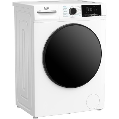 Прально-сушильна машина Beko фронтальна, 7(5)кг, 1400, D, 52см, дисплей, інвертор, пара, білий