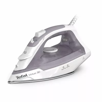 Праска Tefal Virtuo 30, 2000Вт, 240мл, паровий удар -120гр, постійна пара - 27гр, керам. підошва, сіро-фіолетовий
