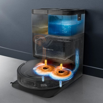 Робот-пилосос Rowenta миючий X-Plorer Serie 575 Max Standard, 10000ПаВт, h=10.5см, 0.22л, конт пил -0.3л, автон. робота до 120хв