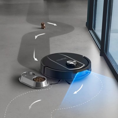 Робот-пилосос Rowenta миючий X-Plorer Serie 575 Max Standard, 10000ПаВт, h=10.5см, 0.22л, конт пил -0.3л, автон. робота до 120хв