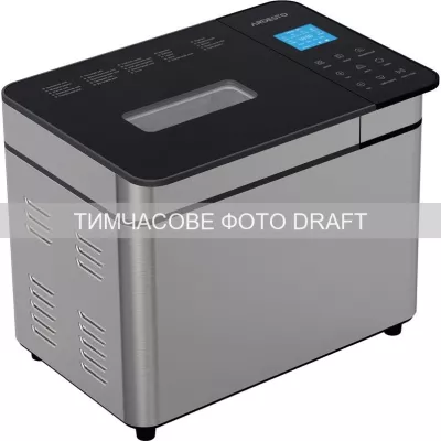 Хлібопічка Ardesto 650Вт, програм-24, макс.вага -1кг, форма прямокутник, нерж. сталь, сріблястий