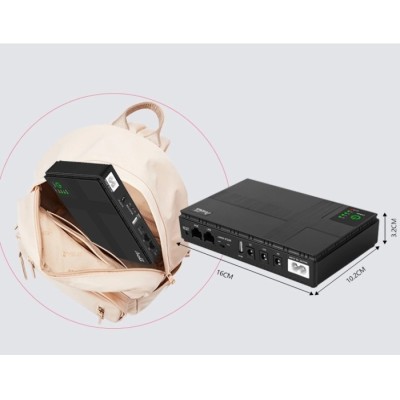 Джерело безперебійного живлення Andes DC1018P 18W 8800mAh 12V/9V/5V для роутера