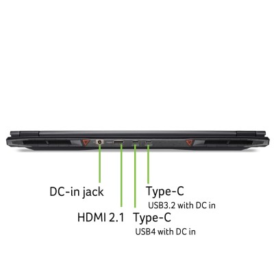 Ноутбук Acer Nitro 18 AN18-61 18" WQXGA IPS, AMD R7-350, 32GB, F1TB, NVD5070Ti-12, Lin, чорний (NH.QYDEU.002)