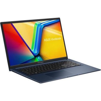 Ноутбук ASUS Vivobook 17 X1704VA-AU662 17.3" FHD IPS, Intel U300, 16GB, F512GB, UMA, NoOS, Блакитний (90NB10V2-M00SL0)