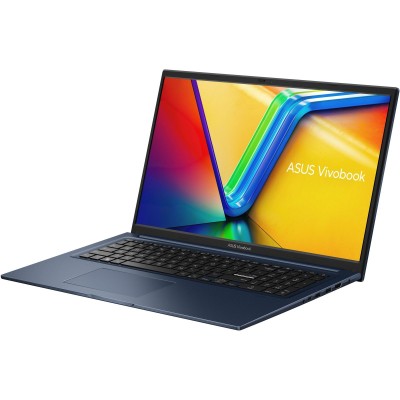 Ноутбук ASUS Vivobook 17 X1704VA-AU662 17.3" FHD IPS, Intel U300, 16GB, F512GB, UMA, NoOS, Блакитний (90NB10V2-M00SL0)