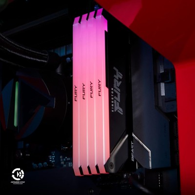 Пам'ять ПК Kingston DDR4 8GB 3200 FURY Beast RGB