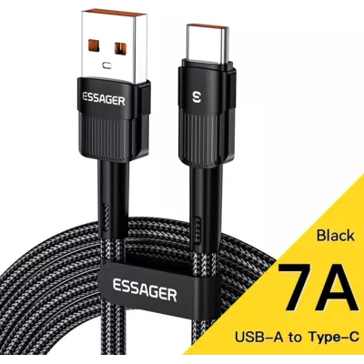 Кабель ESSAGER Star 7A Type-C USB Cable 0.5m (EXCT-XCB01) Black