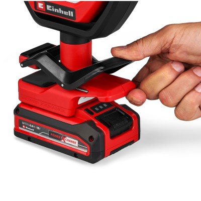 Лампа акумуляторна Einhell GC-OL 18/1500 Li - Solo, PXC, 18В, 36 LED, 1500 лм, 7000 К, 3 режими яскравотсі, 0.45 кг (без АКБ і З