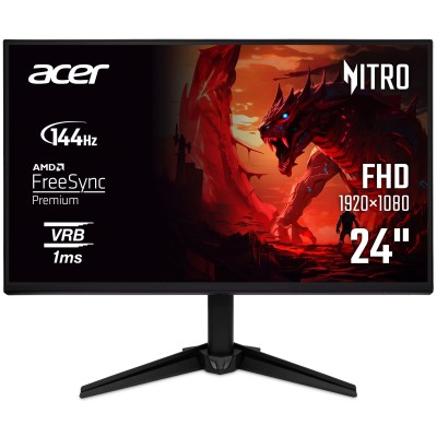 Монітор Acer 23.8" QG241YP6bmipx HDMI, DP, MM, IPS, 144Hz, 1ms, FreeSync (UM.QQ1EE.601)