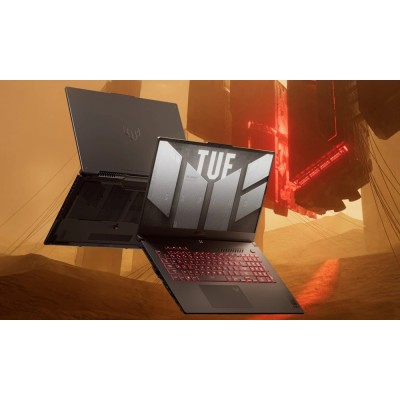 Ноутбук ASUS TUF Gaming A17 FA707NUG-HX149 17.3" FHD IPS, AMD R7-7445HS, 16GB, F512GB, NVD4050-6, noOS, Сірий (90NR0EF5-M00A70)