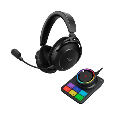 Гарнітура ігрова HyperX Cloud Alpha 2 WL/BT/mini-jack/USB-A/USB-C, 0.5м/1.5м, чорний (AJ5C7AA)