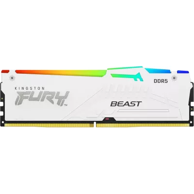 Пам'ять ПК Kingston DDR5 16GB 6000 FURY Beast EXPO Білий (KF560C30BWEA-16)