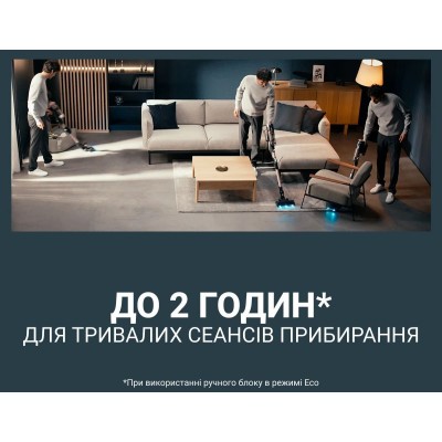 Пилосос Rowenta безпровідний X-Force Flex 16.60 Aqua Animal, 315Вт, вологе прибирання, конт пил -0.65л, автон. робота до 120хв, 