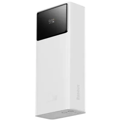 Портативна батарея Baseus 30000mAh 22.5W Star-Lord Digital Display (PPXJ080102) White