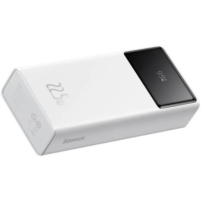 Портативна батарея Baseus 30000mAh 22.5W Star-Lord Digital Display (PPXJ080102) White