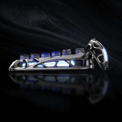 Клавіатура механічна GravaStar Mercury K1 Pro 80keys, GravaStar x Kailh Speedy Mint, BT/WL/USB, Interstellar Silver (GS_K1_PRO_S