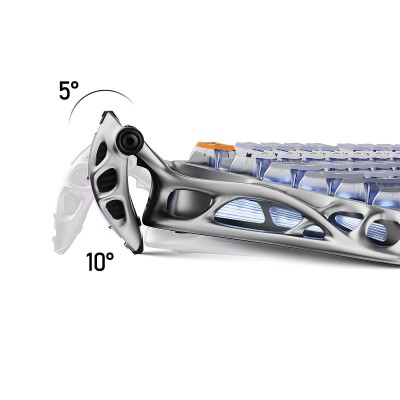 Клавіатура механічна GravaStar Mercury K1 Pro 80keys, GravaStar x Kailh Speedy Mint, BT/WL/USB, Interstellar Silver (GS_K1_PRO_S