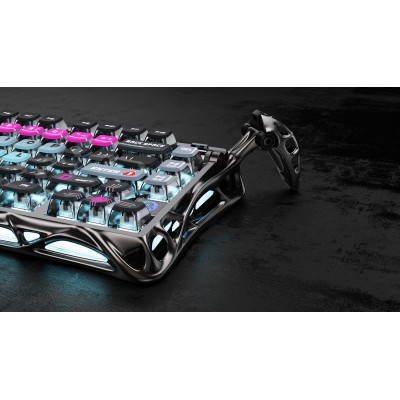 Клавіатура механічна GravaStar Mercury V75 Pro 80keys, Magnetic Jade Gaming, 8K, USB-A, RGB, Cyberpunk (GS_V75_PRO_RM_EGRY)