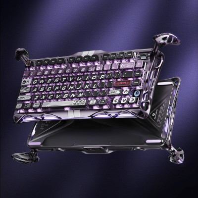 Клавіатура механічна GravaStar Mercury V75 Pro 80keys, Magnetic Jade Gaming, 8K, USB-A, RGB, Iron Purple (GS_V75_PRO_PL)
