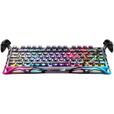 Клавіатура механічна GravaStar Mercury V75 Pro 80keys, Magnetic Jade Gaming, 8K, USB-A, RGB, Neon Graffiti (GS_V75_PRO_CG_BLK)