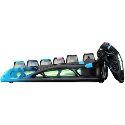 Клавіатура механічна GravaStar Mercury V75 Pro 80keys, Magnetic Jade Gaming, 8K, USB-A, RGB, Neon Graffiti (GS_V75_PRO_CG_BLK)