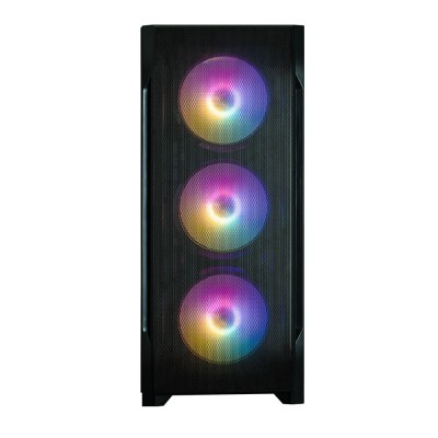 Корпус Zalman N7 PLUS V2 без БЖ, 1xUSB3.0, 2xUSB2.0, 6x120мм RGB Rainbow, 1x120мм, VGA 340мм, LCS ready, TG Side Panel, ATX, чор