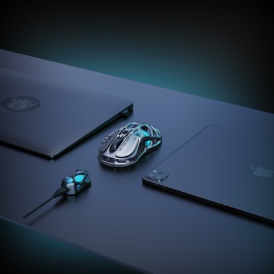 Миша GravaStar Mercury M1 Pro, magnesium alloy body, BT/WL/USB-A, RGB, Gunmetal Gray (GRAVASTARM1PRO_GRY)