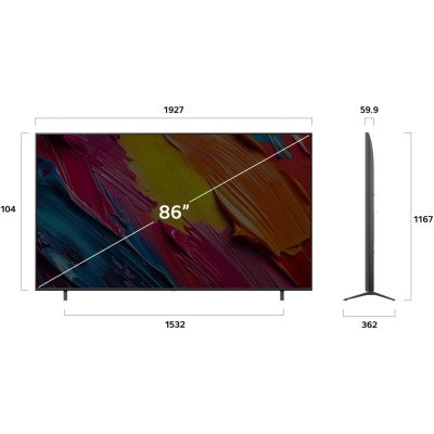 Телевізор 86" LG QNED 4K 60Hz Smart WebOS Black (86QNED7EA6B)