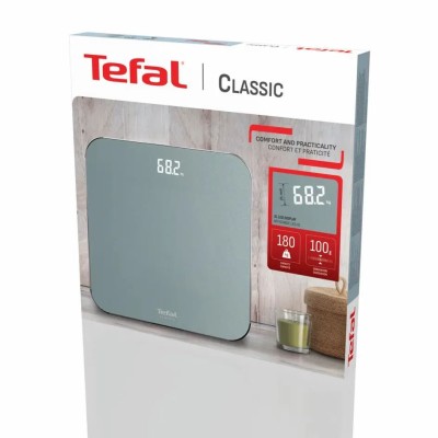 Ваги Tefal підлогові Classic, 180кг, AAAx3 в комплекті, скло, сірий