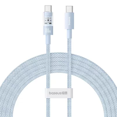 Кабель Baseus Gem Fast-Charging Data Cable Type-C to Type-C 100W 1m (P10373000311-00) blue