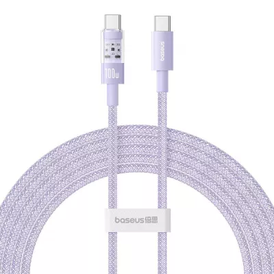 Кабель Baseus Gem Fast-Charging Data Cable Type-C to Type-C 100W 1m (P10373000511-00) purple