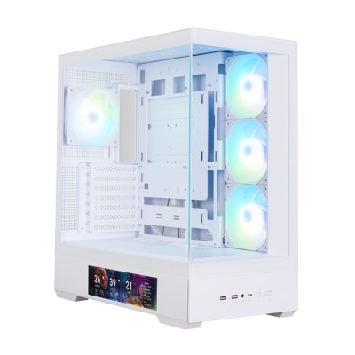 Корпус Zalman P40 DS без БЖ, 2xUSB3.0, 1x Type C, 3x120мм ARGB Reverse, 1x120мм ARGB, VGA 420мм, LCS ready, TG Side/Front Panel,