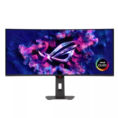 Монітор Asus 34" ROG Strix XG34WCDG 2xHDMI, DP, USB-C, 3xUSB, Audio, QD-OLED, 3440x1440, 21:9, 175Hz, 0.03ms, DCI-P3 99.3%, CURV