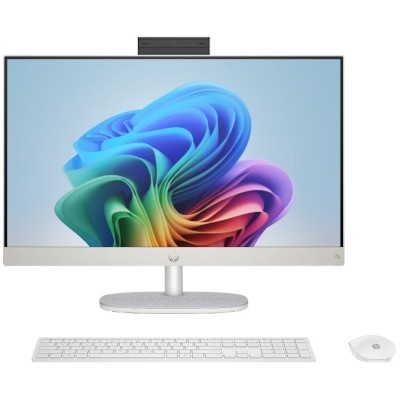 Комп'ютер персональний моноблок HP All-in-One 27" FHD IPS AG, AMD R7-350 AI, 32GB, F2TB, UMA, WiFi, кл+м, Win11, білий (C31F6EA)