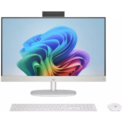 Комп'ютер персональний моноблок HP All-in-One 27" FHD IPS AG, AMD R7-350 AI, 32GB, F2TB, UMA, WiFi, кл+м, Win11, білий (C31F6EA)