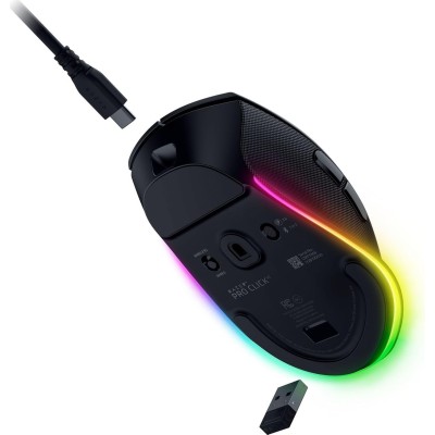 Миша Razer Pro Click V2, RGB, USB-A/WL/BT, чорний